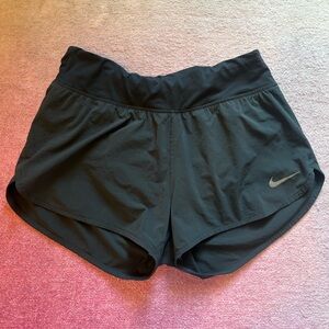 black nike running shorts